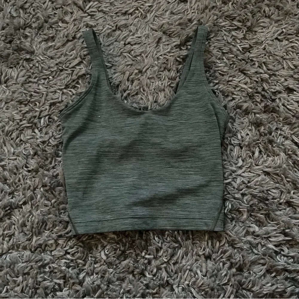 Lululemon align tank heathered tidewater teal size 0